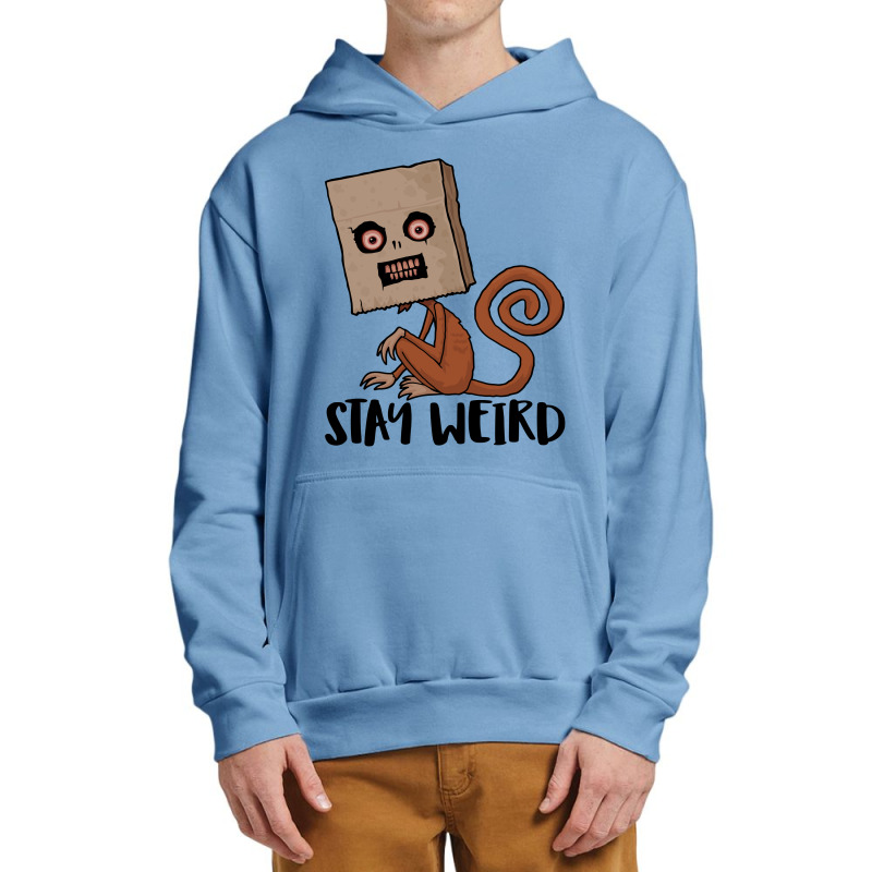 Stay Weird Sack Monkey Urban Pullover Hoodie | Artistshot