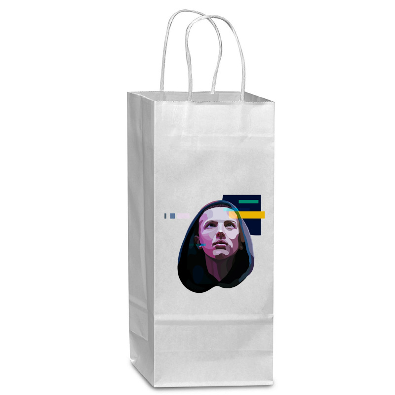 Beautiful Model Millie Bobby Mens Best Brown Music Vintage Retro Wine Paper Bag - 5 1/2 X 3 1/4 X 13 | Artistshot