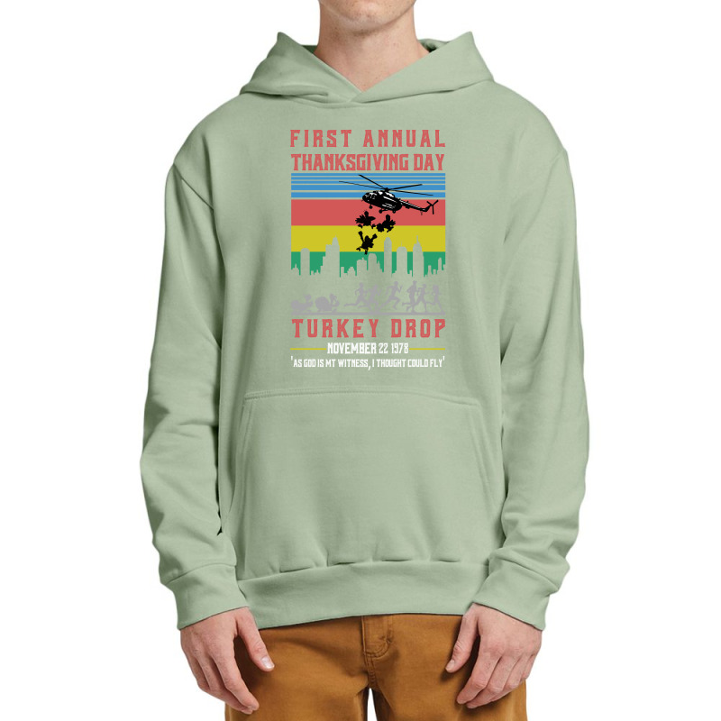 First Annual Thanksgiving Day Turkey Drop For Dark Urban Pullover Hoodie | Artistshot