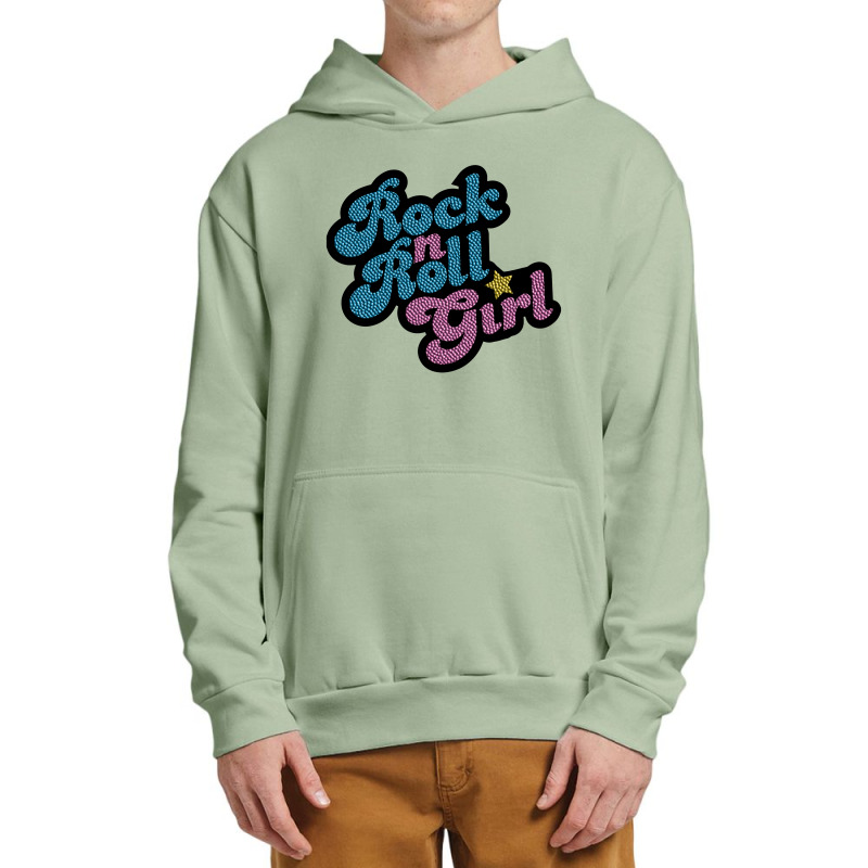 Rock N' Roll Girl Urban Pullover Hoodie | Artistshot