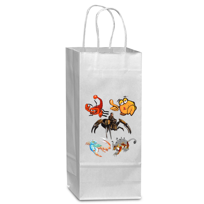 Crustaceancore Ocean Lovers Sea Life Animal Lovers 4 Wine Paper Bag - 5 1/2 X 3 1/4 X 13 | Artistshot