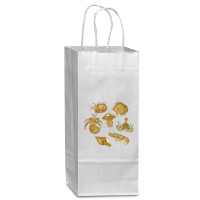 Golden Crustaceancore Wine Paper Bag - 5 1/2 X 3 1/4 X 13 | Artistshot