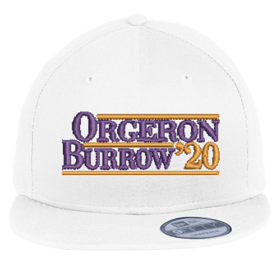 Orgeron Burow'20 Embroidered Hat Flat Bill Snapback Cap Designed By Madhatter