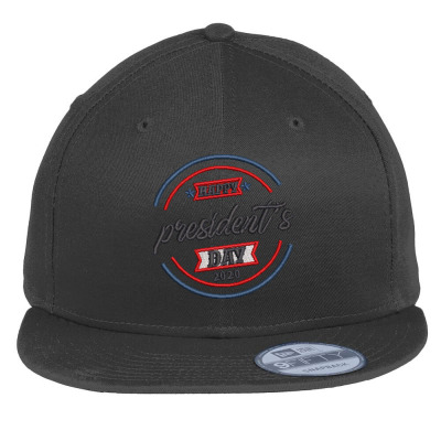 Happy President's Day 2020 Embroidered Hat Flat Bill Snapback Cap Designed By Madhatter