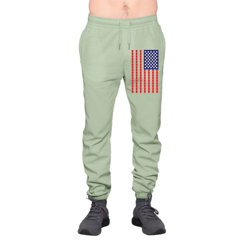 Beer Pong American Flag Urban Sweatpant | Artistshot