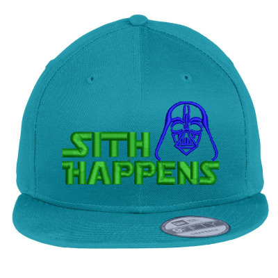 Sith Happens Embroidered Hat Flat Bill Snapback Cap Designed By Madhatter