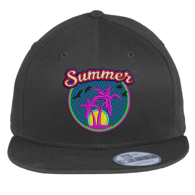 Summer Embroidered Hat Flat Bill Snapback Cap Designed By Madhatter