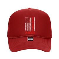 American Flag Design Trump 2024 Foam Trucker Hat | Artistshot