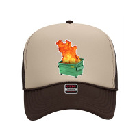 Hot Trend Dumpster Fire Foam Trucker Hat | Artistshot