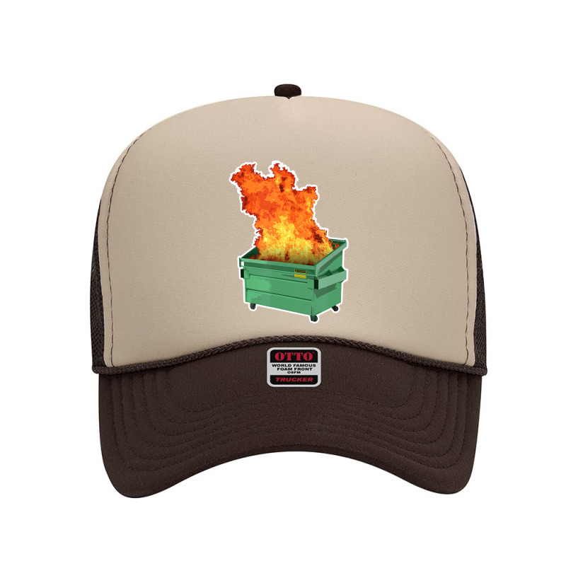 Hot Trend Dumpster Fire Foam Trucker Hat by bummercaught | Artistshot