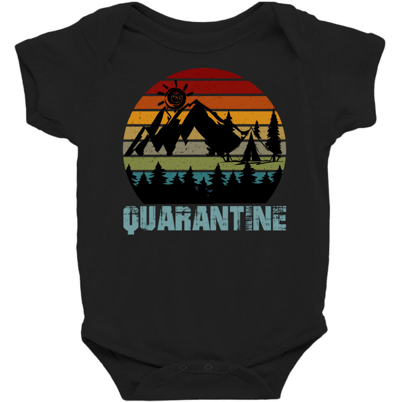 Camping Funny Self Isolation Quarantine Hiking Baby Bodysuit by NapetArt | Artistshot