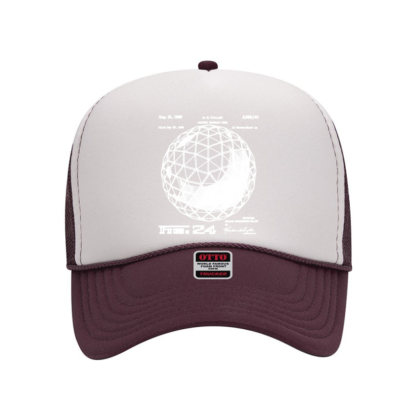 Buckminster Fuller Geodesic Patent Engineering Science Math Pullover H Foam Trucker Hat | Artistshot