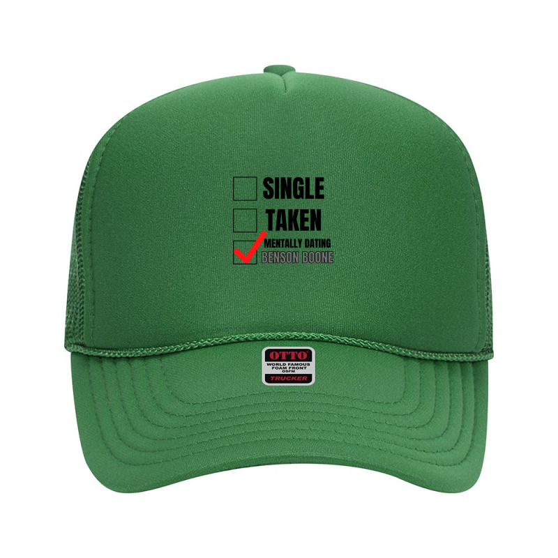 Mentally Dating Benson Boone Foam Trucker Hat by EricArthurMalgren | Artistshot