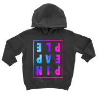 Retro Upside Down Pineapple Swinger Pastel Text Gr Toddler Hoodie | Artistshot