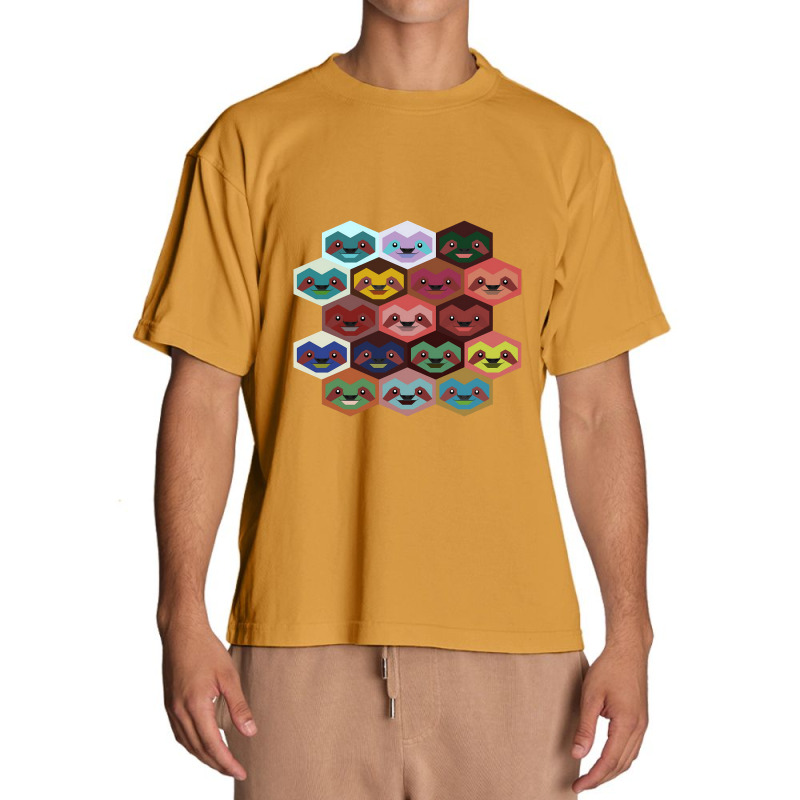 Sloths Colorful Sloth Urban Heavy T-shirt | Artistshot