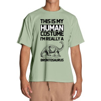 This Is My Human Costume Im Really A Brachiosaurus Urban Heavy T-shirt | Artistshot