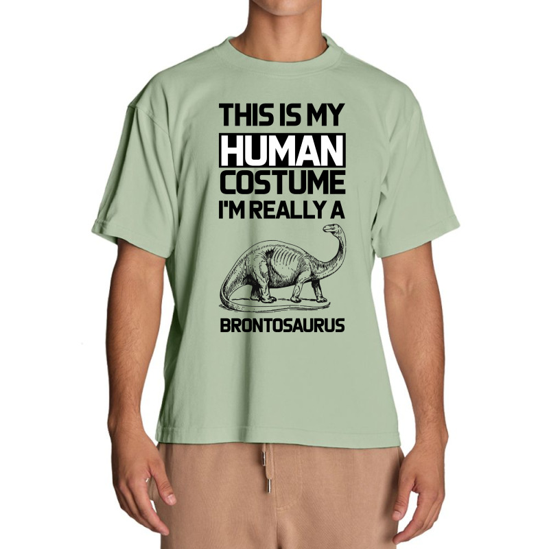 This Is My Human Costume Im Really A Brachiosaurus Urban Heavy T-shirt | Artistshot