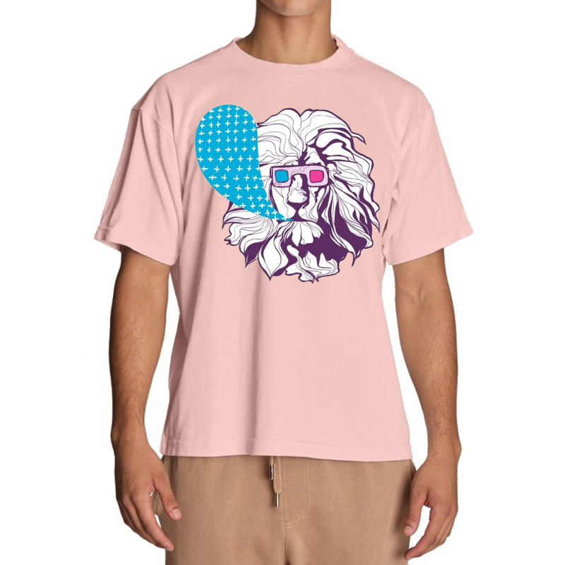 3d Lion Urban Heavy T-shirt | Artistshot