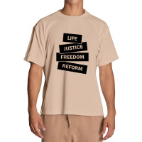 Life. Justice. Freedom. Reform. Urban Heavy T-shirt | Artistshot