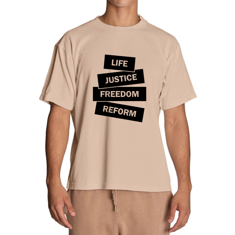 Life. Justice. Freedom. Reform. Urban Heavy T-shirt by Ale Ceconello | Artistshot