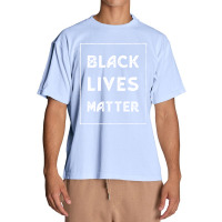 Simple Black Lives Matter In Black And White Letters - Protest Gifts Urban Heavy T-shirt | Artistshot