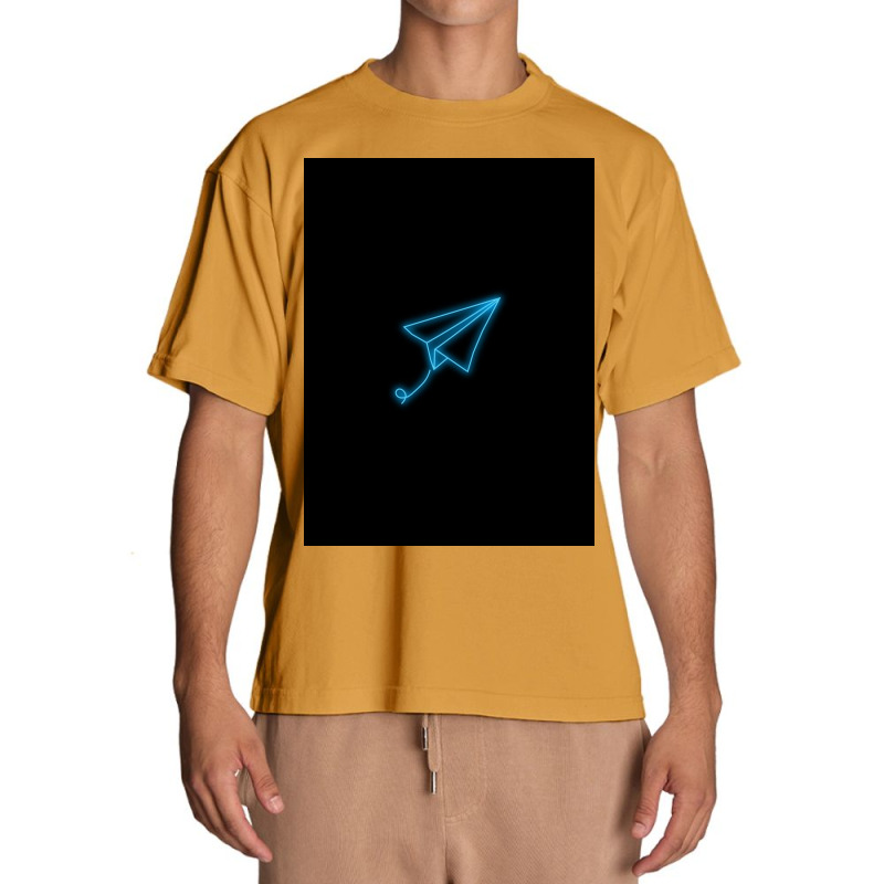 Neon  Paper Plane Urban Heavy T-shirt | Artistshot