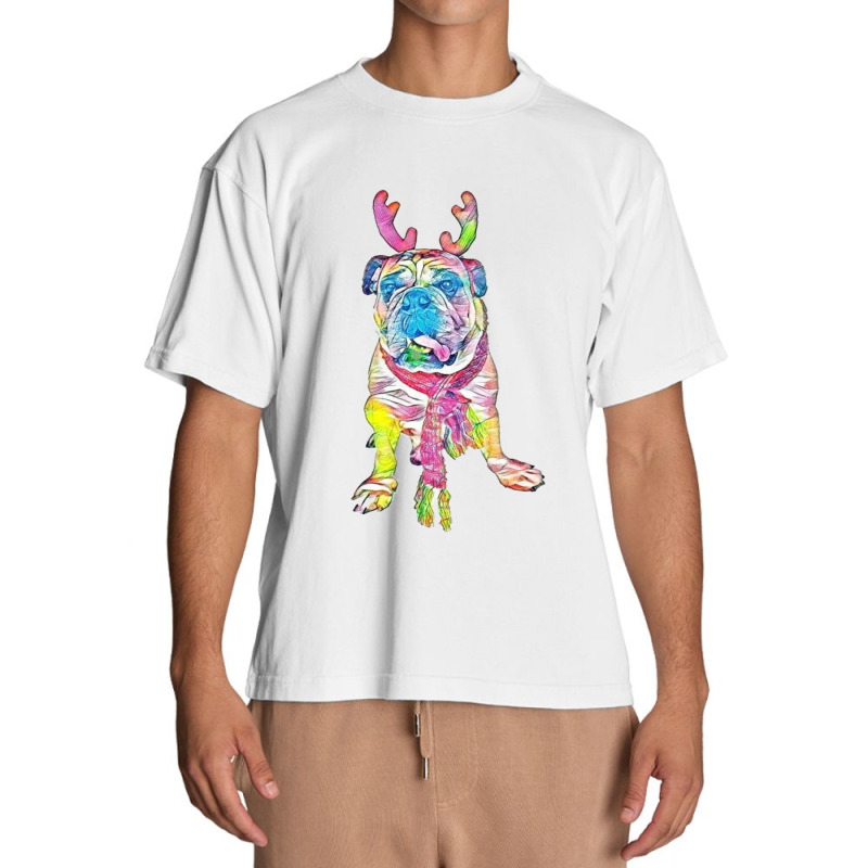 Funny Photo Of A Bulldog Bree Urban Heavy T-shirt by Kemnabi | Artistshot