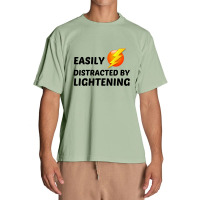 Lightening Easily Distracted Urban Heavy T-shirt | Artistshot