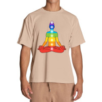 Meditating Man In Sitting Yoga Urban Heavy T-shirt | Artistshot