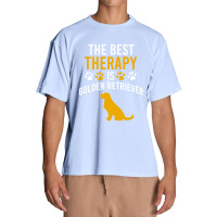 The Best Therapy Is Golden Retriever Urban Heavy T-shirt | Artistshot