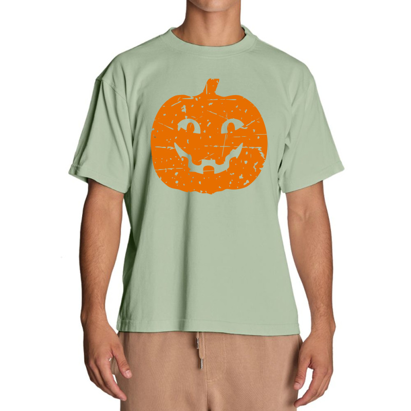 Pumpkin Vintage Smile Urban Heavy T-shirt by Qudkin | Artistshot