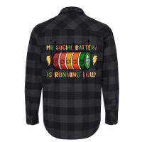 Social Battery Flannel Shirt | Artistshot