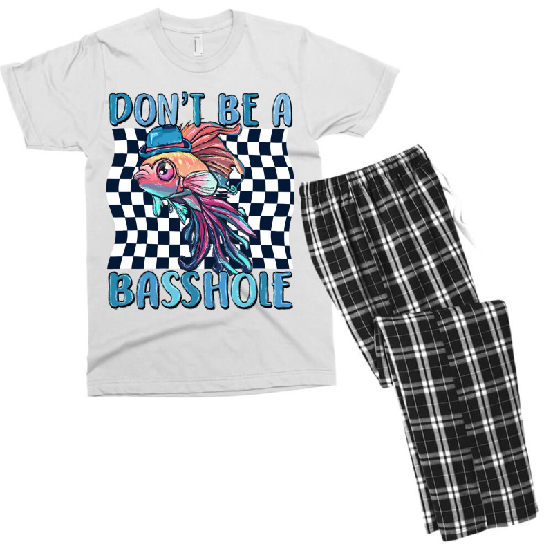 Dont Be A Basshole Men's T-shirt Pajama Set | Artistshot