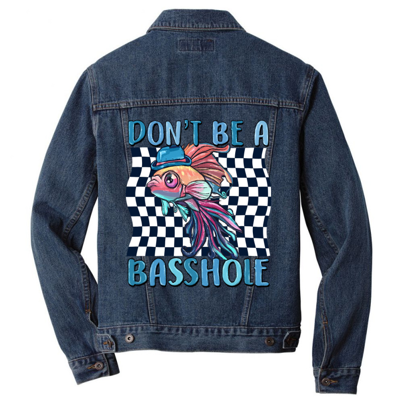 Dont Be A Basshole Men Denim Jacket | Artistshot