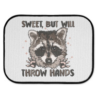 Sweet But Will Throw Hands Rear Car Mat | Artistshot