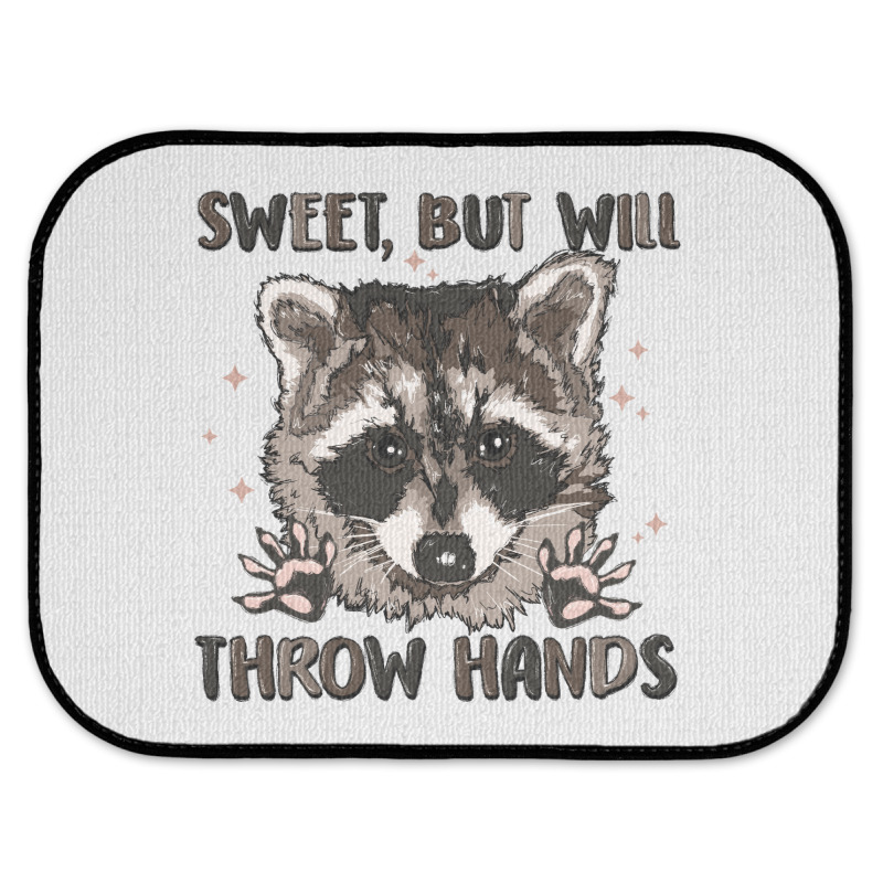 Sweet But Will Throw Hands Rear Car Mat | Artistshot