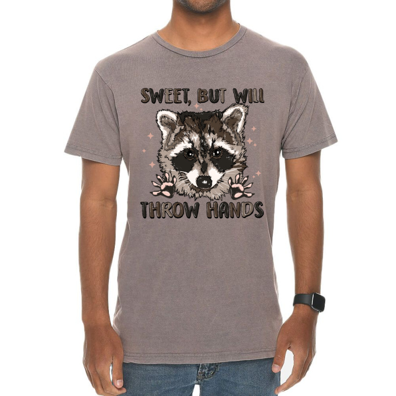 Sweet But Will Throw Hands Vintage T-shirt | Artistshot