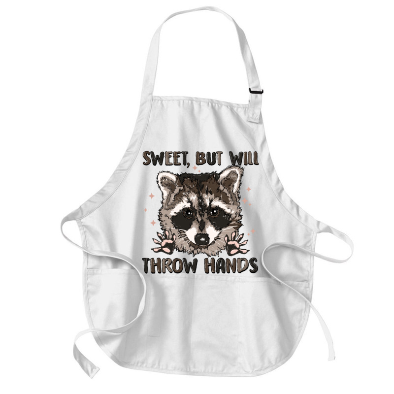 Sweet But Will Throw Hands Medium-length Apron | Artistshot