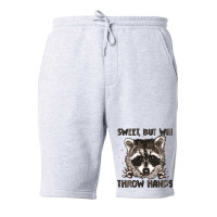 Sweet But Will Throw Hands Fleece Short | Artistshot