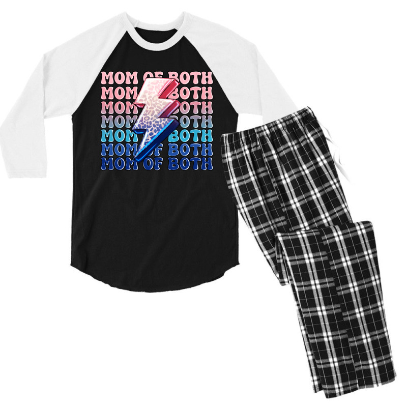 Mom Of Both Boy And Girl Men's 3/4 Sleeve Pajama Set | Artistshot