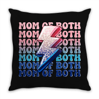 Mom Of Both Boy And Girl Throw Pillow | Artistshot