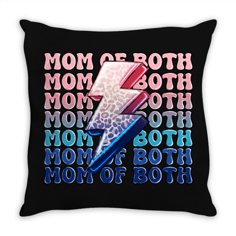 Mom Of Both Boy And Girl Throw Pillow | Artistshot