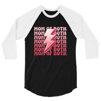 Mom Of Both Girls 3/4 Sleeve Shirt | Artistshot