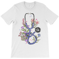 Floral Stethoscope T-shirt | Artistshot