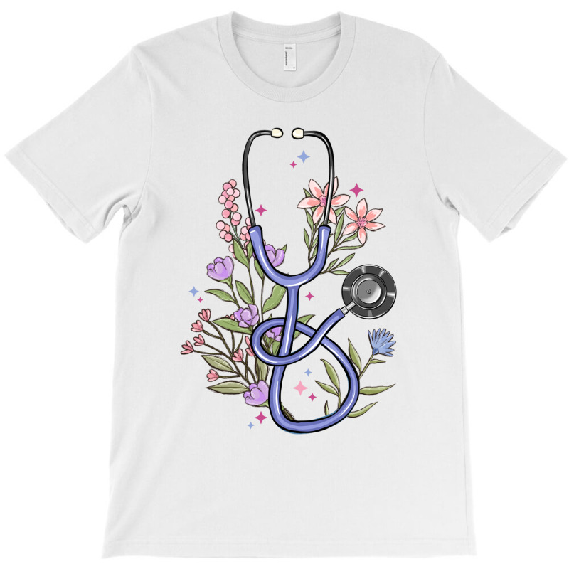 Floral Stethoscope T-shirt | Artistshot