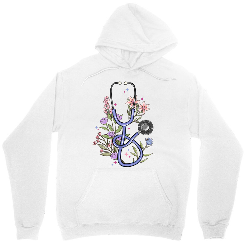 Floral Stethoscope Unisex Hoodie | Artistshot