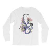 Floral Stethoscope Long Sleeve Shirts | Artistshot