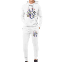 Floral Stethoscope Hoodie & Jogger Set | Artistshot