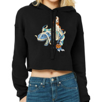 Cocker Spaniel Riding Dinosaur Halloween Dog Cropped Hoodie | Artistshot