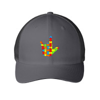 Asl Love Sign Language Autism Gift Awareness Support T Shirt Mesh Cap | Artistshot